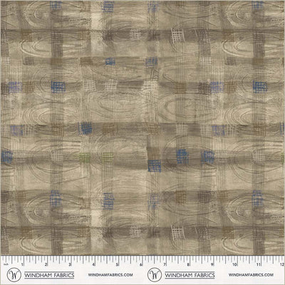 Oyster Flats Plaid Cotton 43/44 Fabric Per Yard