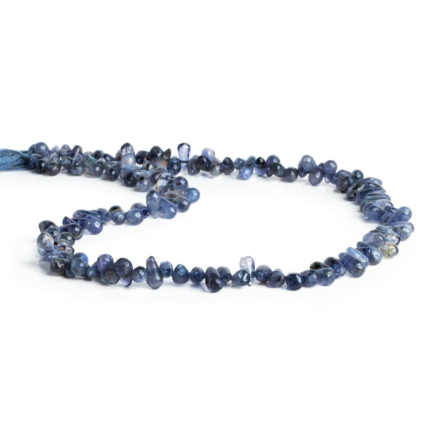 6x4mm-7x4mm Iolite Beads Plain Top Drilled Teardrop 14 inch 110 pieces