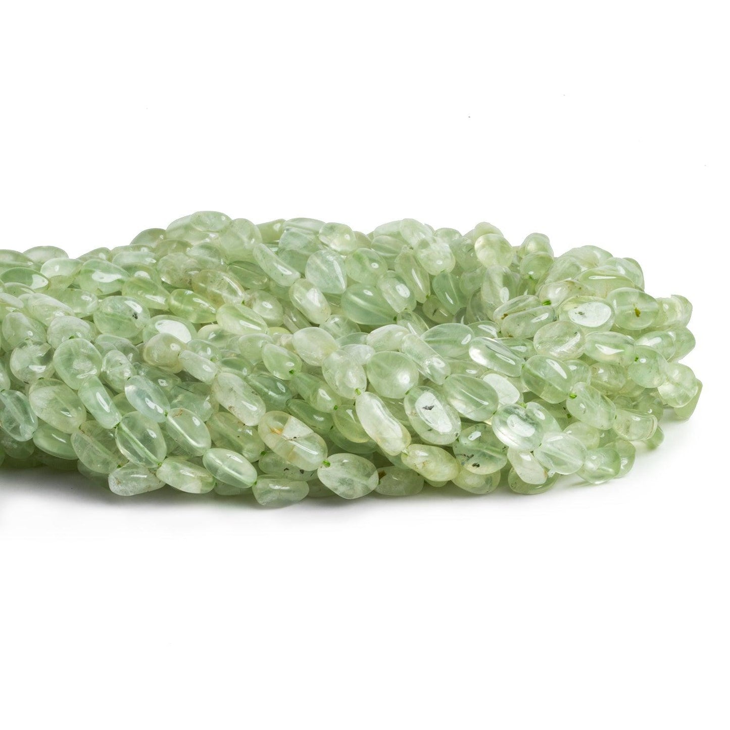 9mm Prehnite Beads Plain Oval Beads, 14 inch