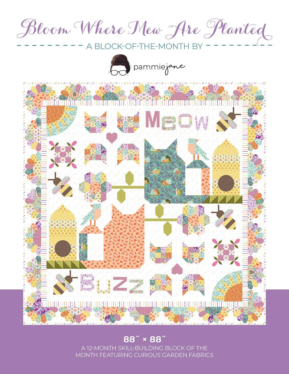 Bloom Where Mew Are Planted Block of the Month