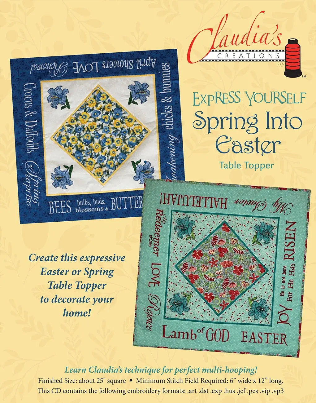 Express Yourself Spring Table Topper