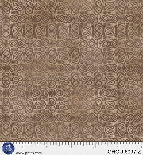 Golden Hour Bronze Tiled Geo Cotton 44/45 Fabric Per Yard