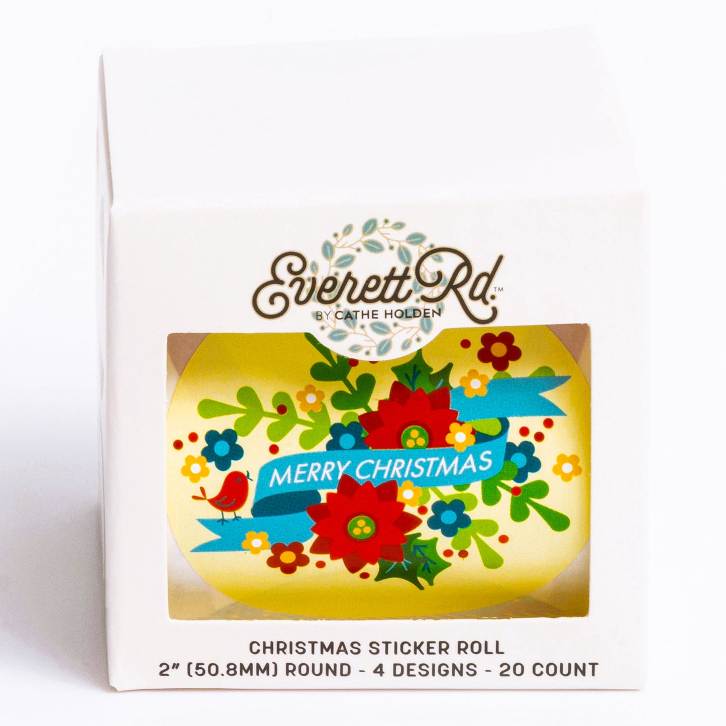 Traditional Holiday 20 PC Sticker Roll Everett Rd. By Cathe Holden