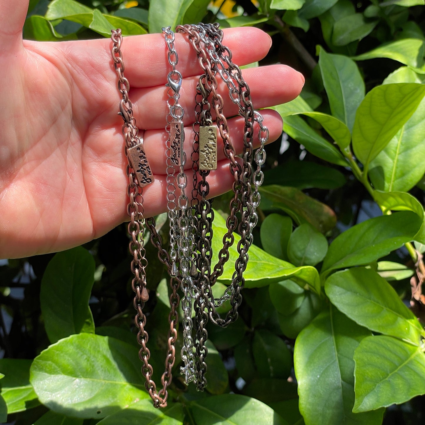 Ox Brass Oval Cable 7" Bracelet Chain