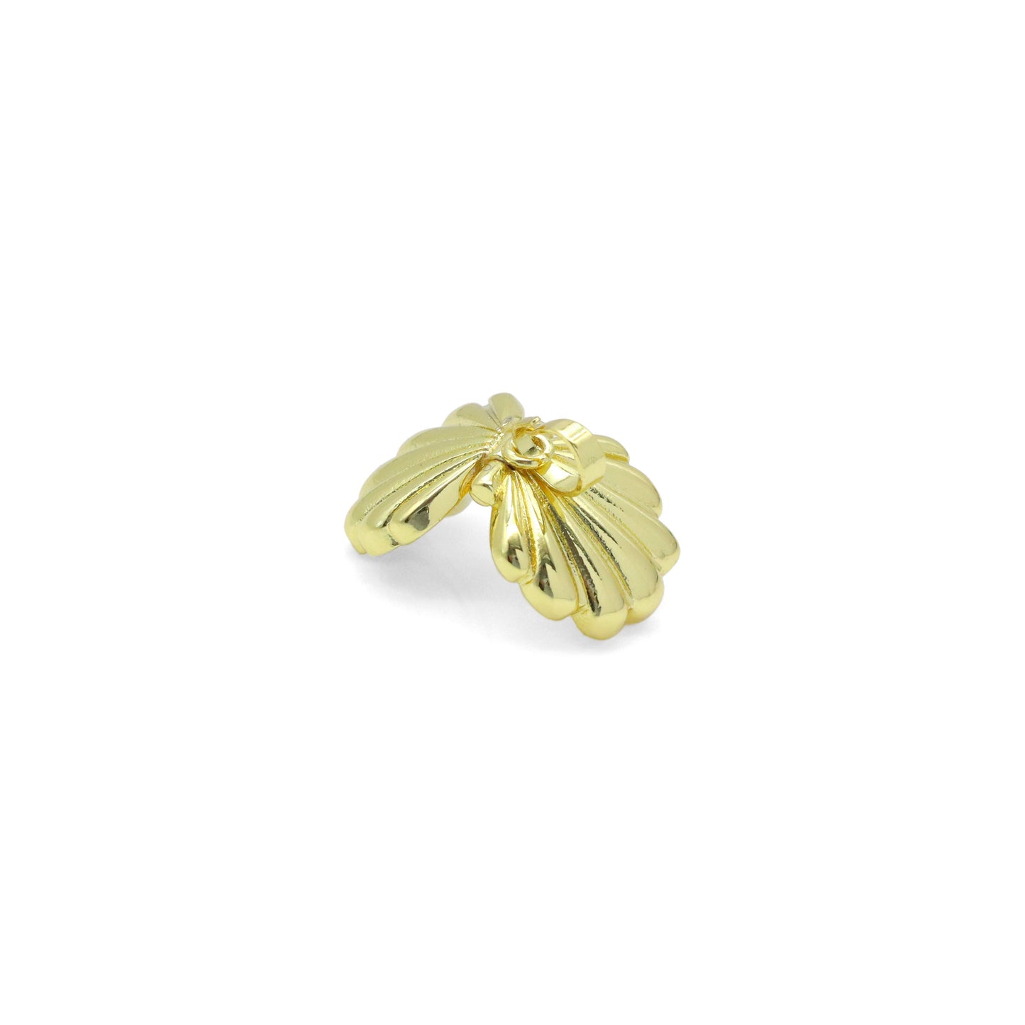 White Pearl Gold Shell Shape charm, Sku#LK1022