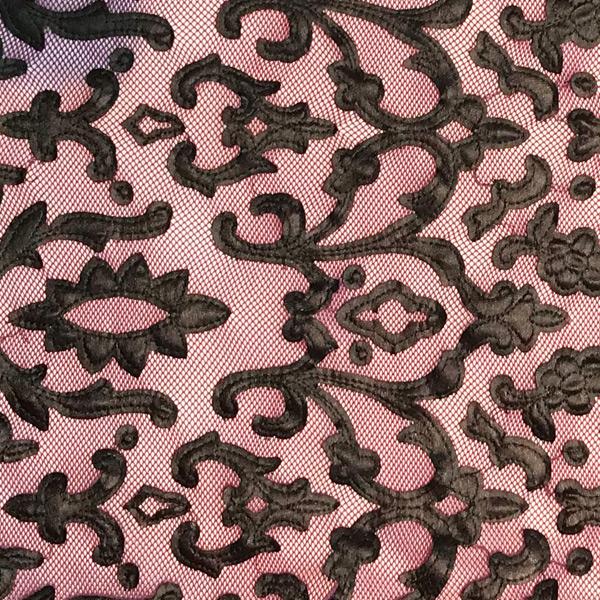 Renee Embroidered Mesh Fabric | Blue Moon Fabrics