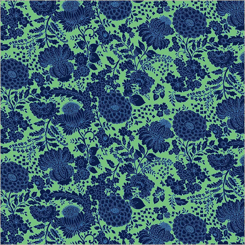 Sweet Talk Kim Sea Green Cotton 44/45 Fabric Per Yard