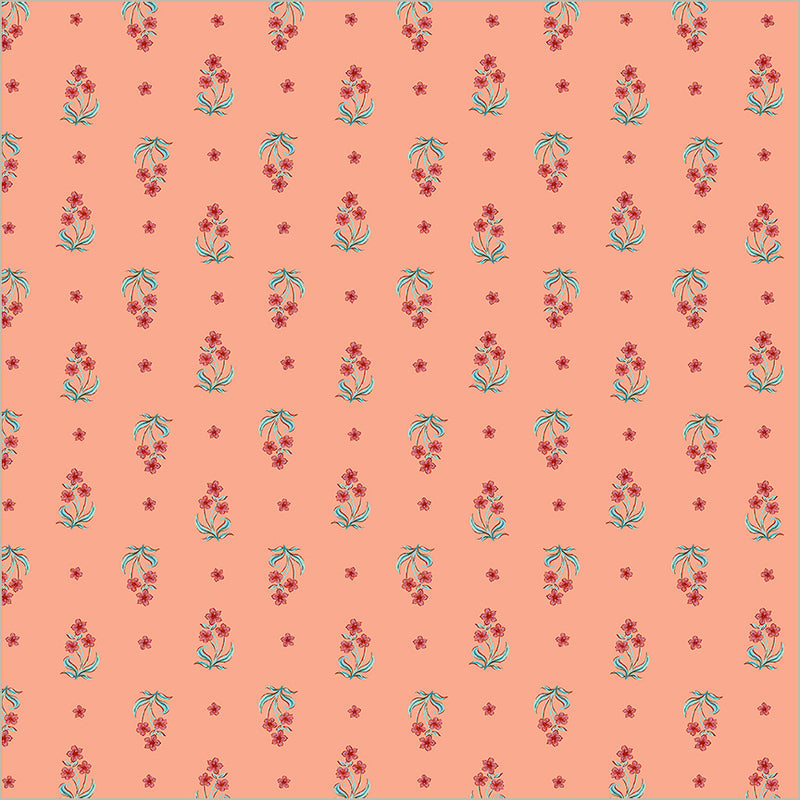 Tapestry Posy Petal Cotton 43/44 Fabric Per Yard