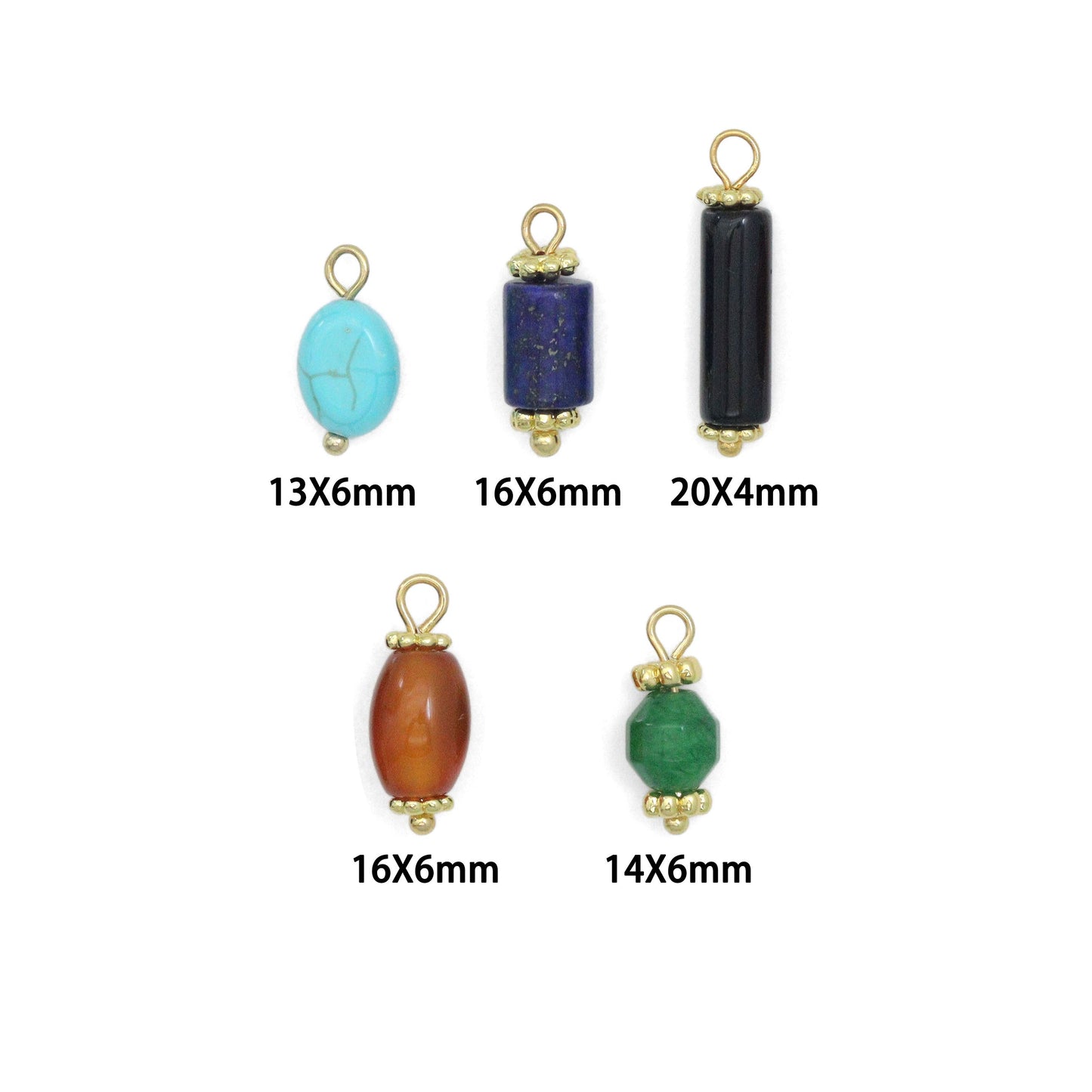 Gemstone Beads Pedant For Necklace Bracelet Jewelry Making Supply, Beads Charm, Sku#Y1063