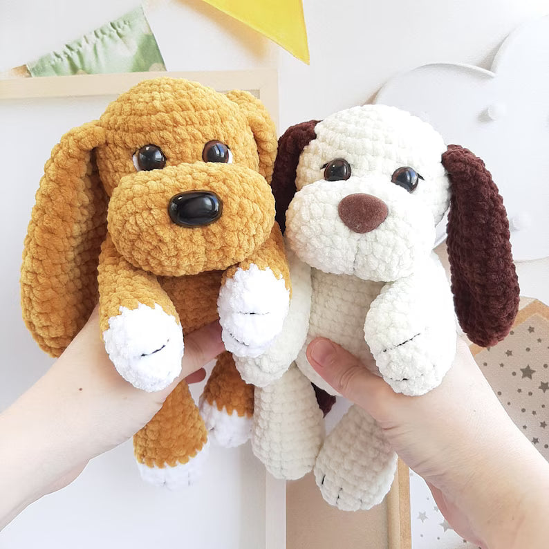 Cute Amigurumi Dog Crochet Pattern ๐ถ English Puppy Tutorial PDF ๐ Perfect Baby Shower Gift ๐ผ
