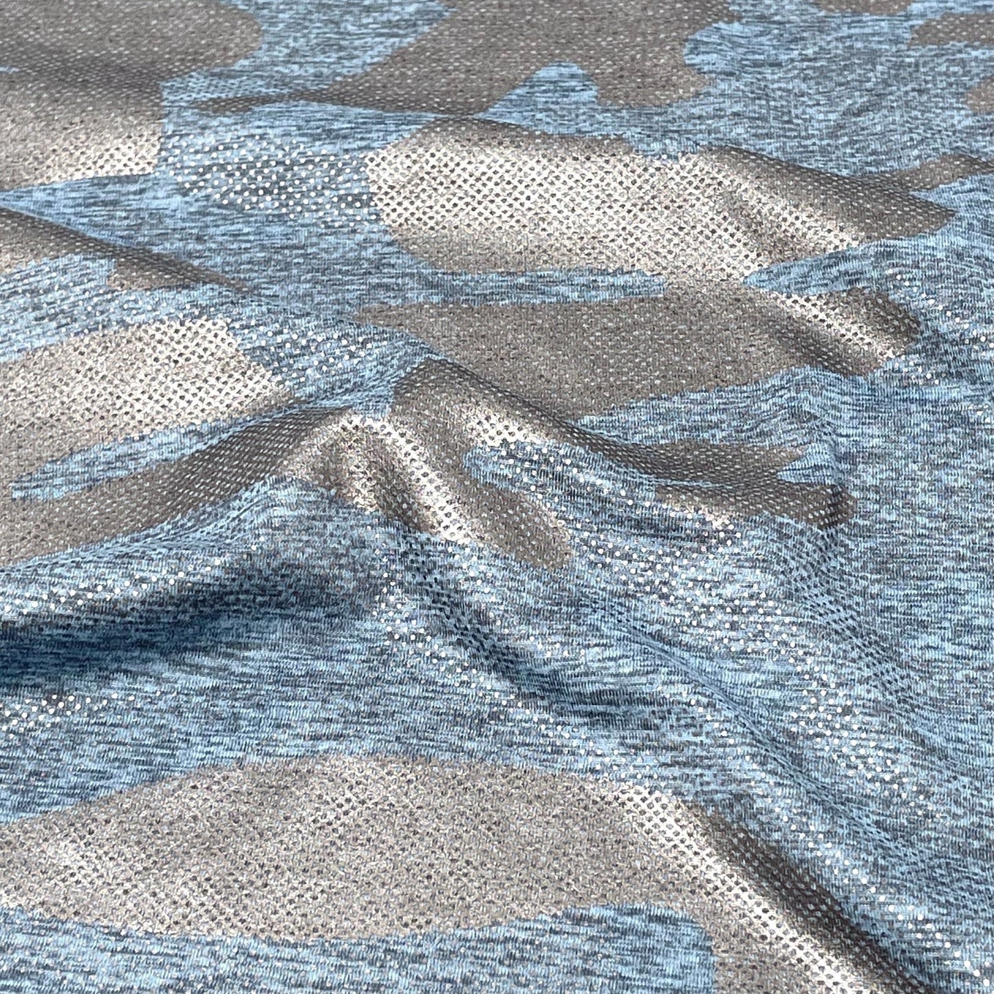 GI Jane Foil Printed EcoDelish Fabric | Blue Moon Fabrics