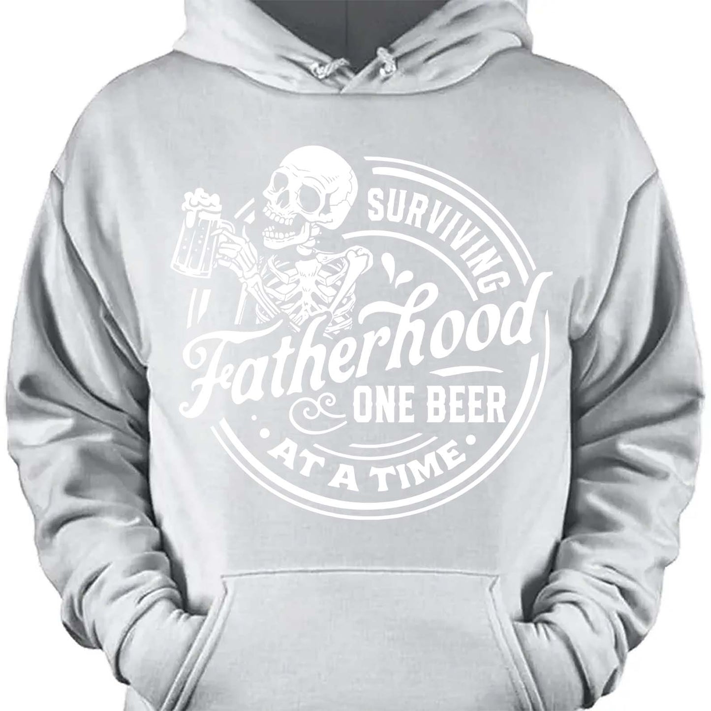 Funny Fatherhood Shirt | Surviving Fatherhood One Beer At A Time T-Shirt | Father’s Day Gift For Dad Or Husband 682257