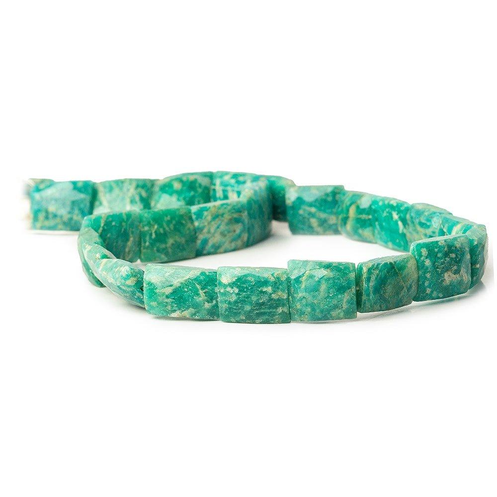 11mm Amazonite Faceted Rectangle Beads, 15.5 inch