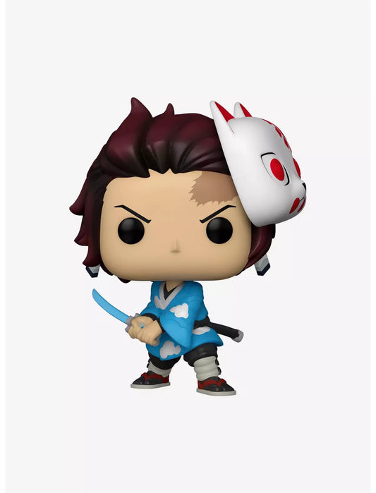 Funko Demon Slayer: Kimetsu No Yaiba Pop! Animation Tanjiro With Mask Vinyl Figure Hot Topic Exclusive