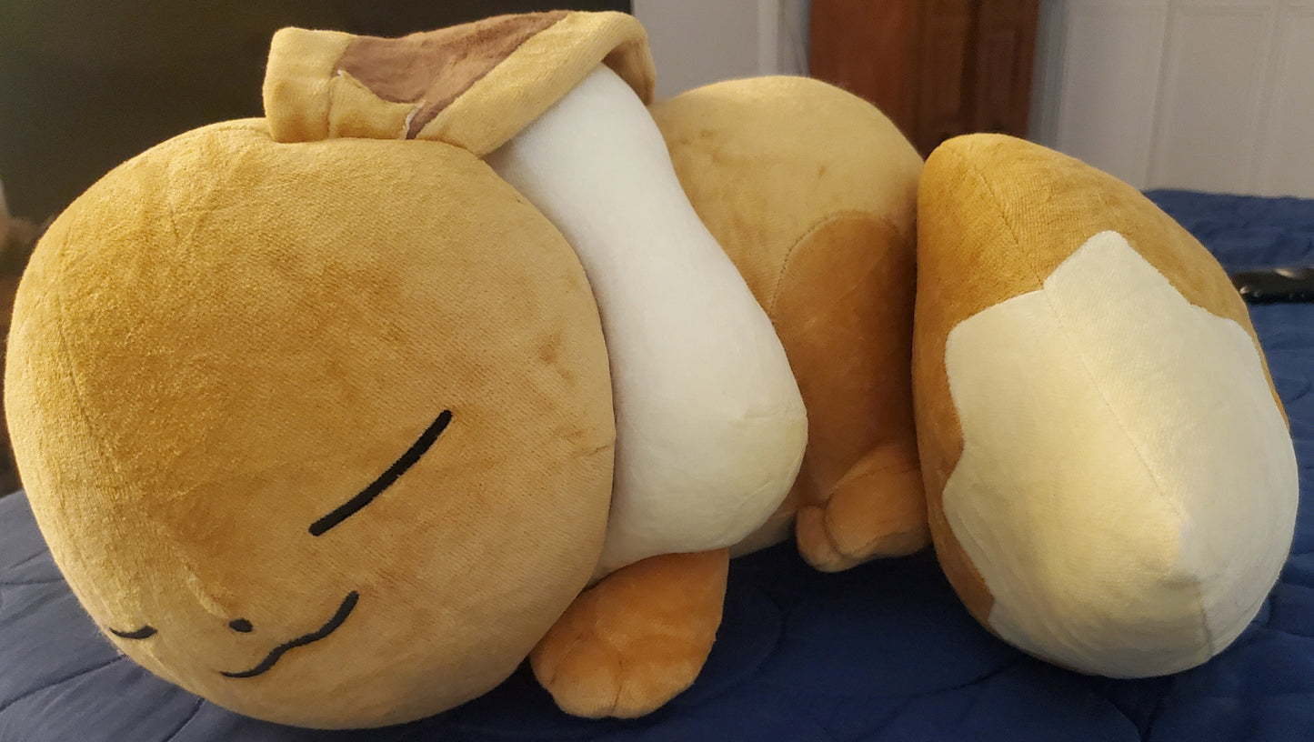 Pokemon Center Eevee Sleeper Plush Eeveelutions Plush Rare Authentic