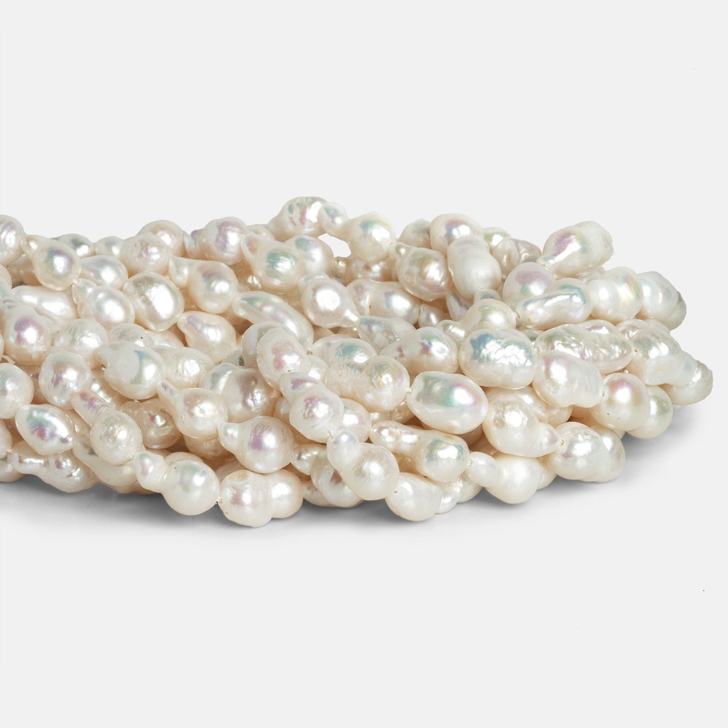 Off White Petite Ultra Baroque Freshwater Pearls 6-6.5mm diameter 16 inch