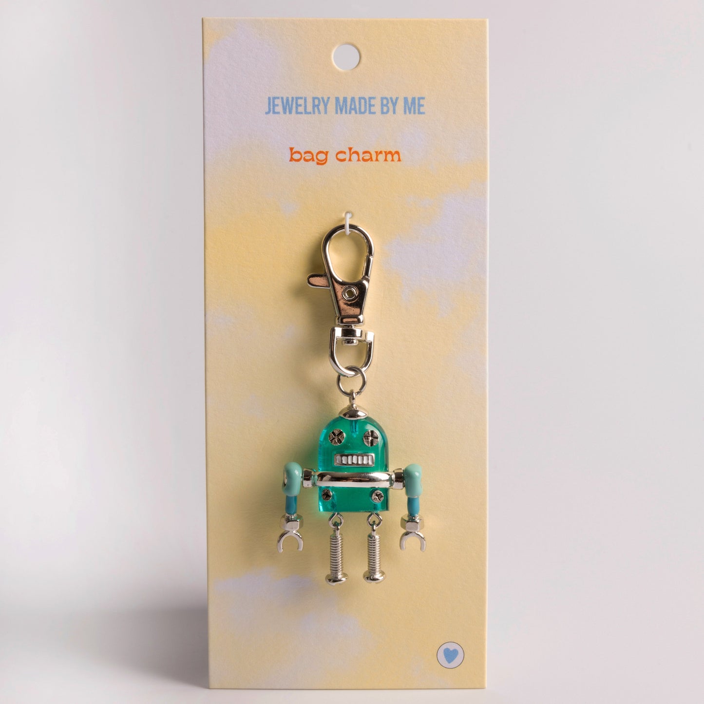 JMBM Kids Friendly Robot Moveable Backpack Bag Charm Clip