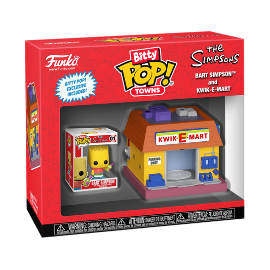 BITTY POP! TOWNS BART SIMPSON AND KWIK-E-MART