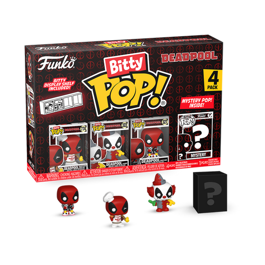 Mystery Bitty: Marvel: Deadpool 4-Pack Series 1