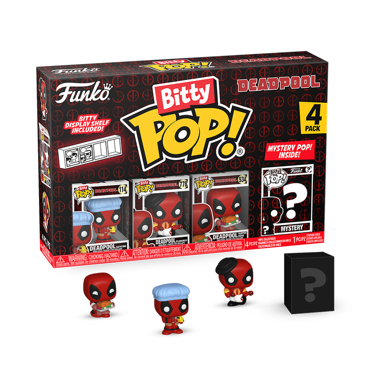 Mystery Bitty: Marvel: Deadpool 4-Pack Series 2