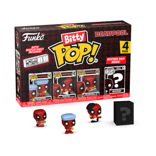 Mystery Bitty: Marvel: Deadpool 4-Pack Series 2
