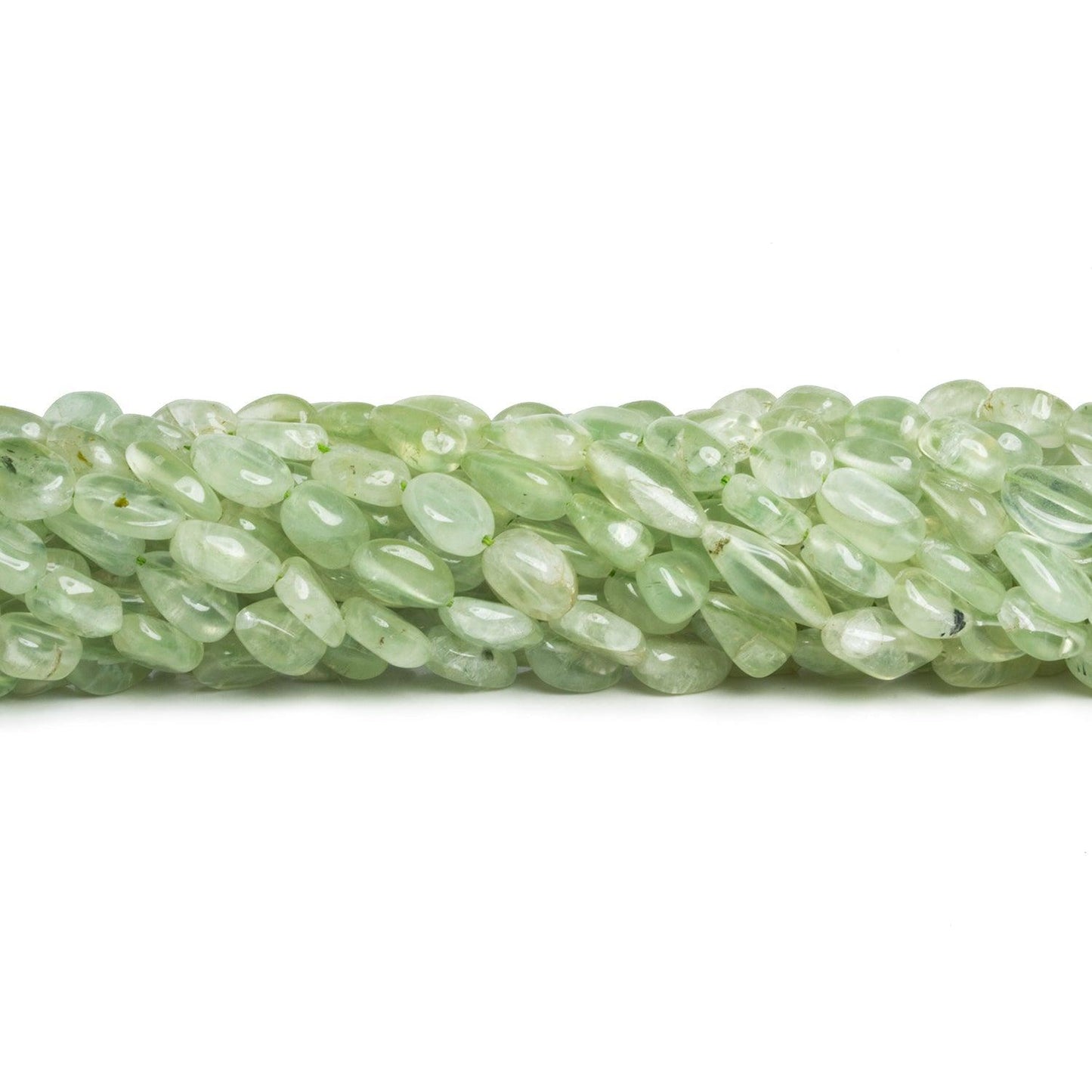 9mm Prehnite Beads Plain Oval Beads, 14 inch