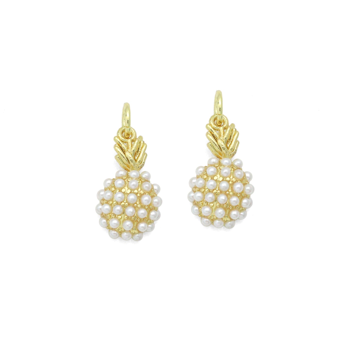 Cute White Pearl Pineapple Pendant charm, Sku#A514