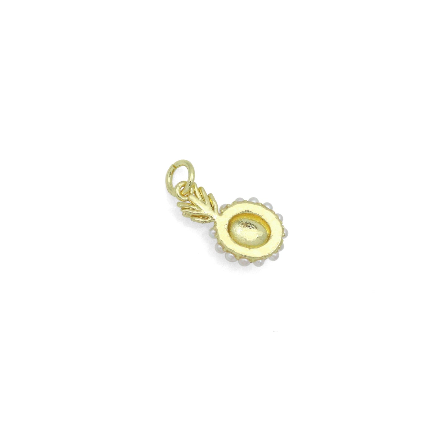 Cute White Pearl Pineapple Pendant charm, Sku#A514