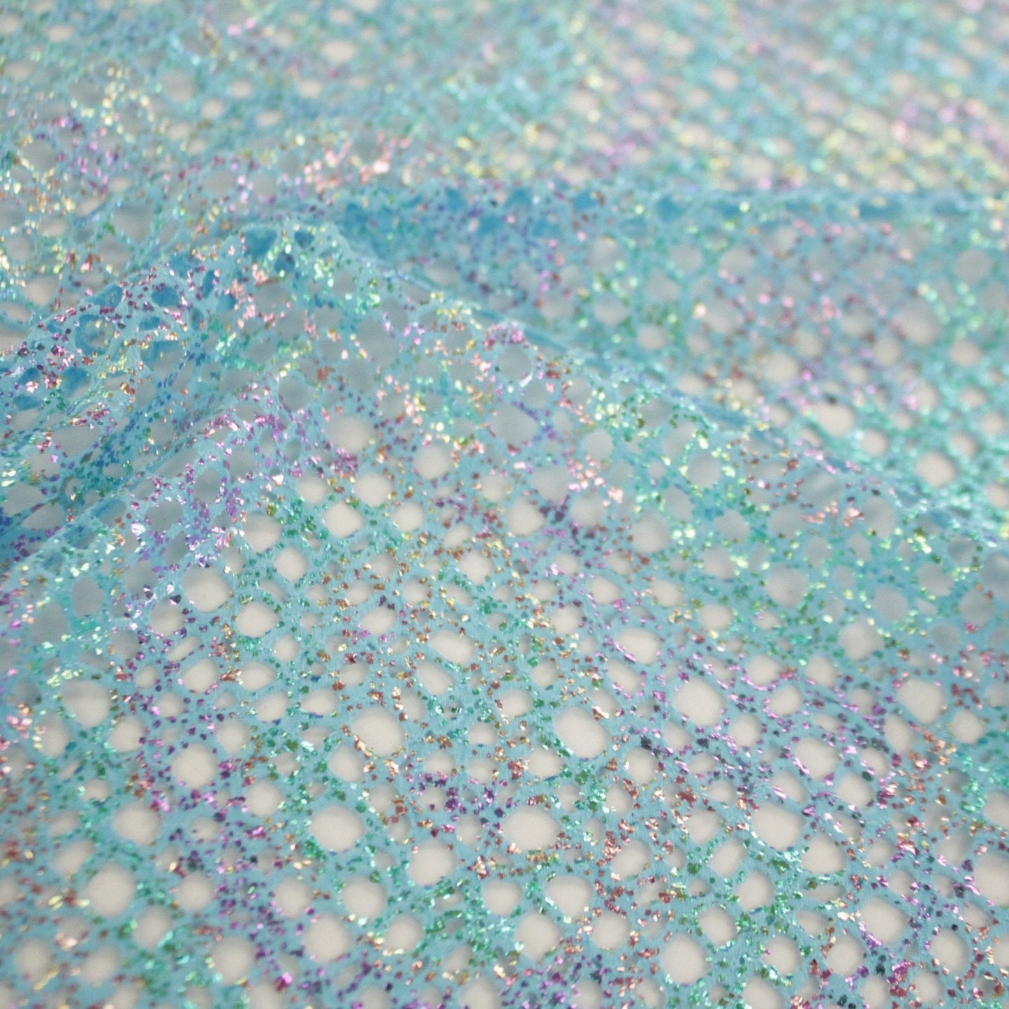 Centerstage Foiled Stretch Netting | Blue Moon Fabrics