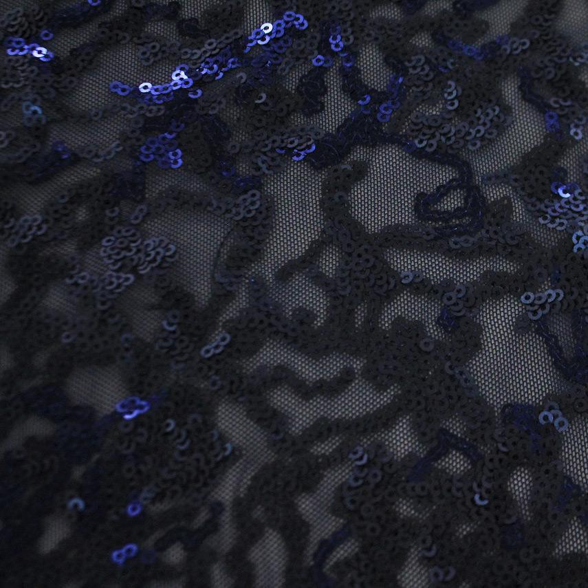 Coral Reef Stretch Mesh Sequin Fabric | Blue Moon Fabrics