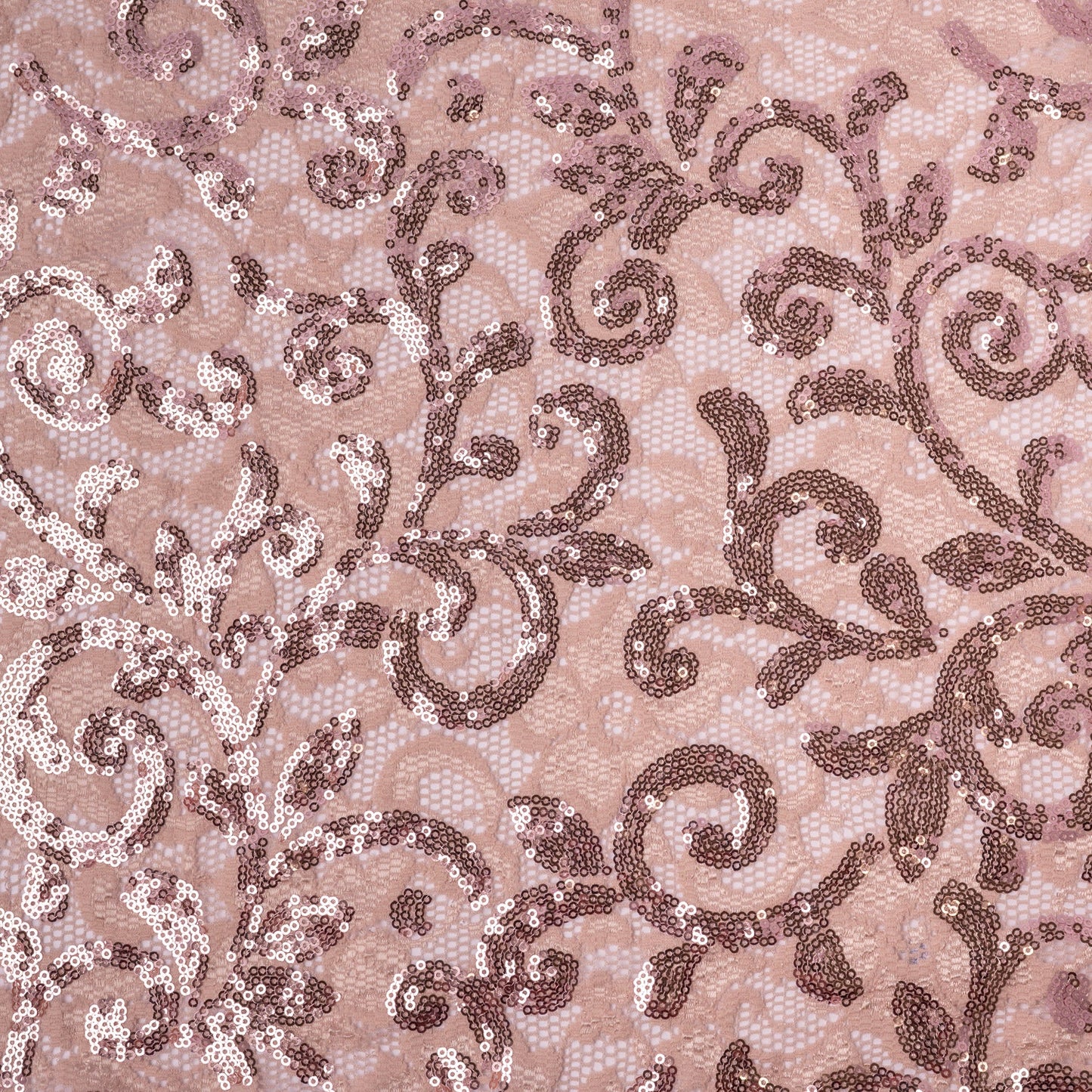 Cottage Garden Stretch Lace Sequin Fabric | Blue Moon Fabrics