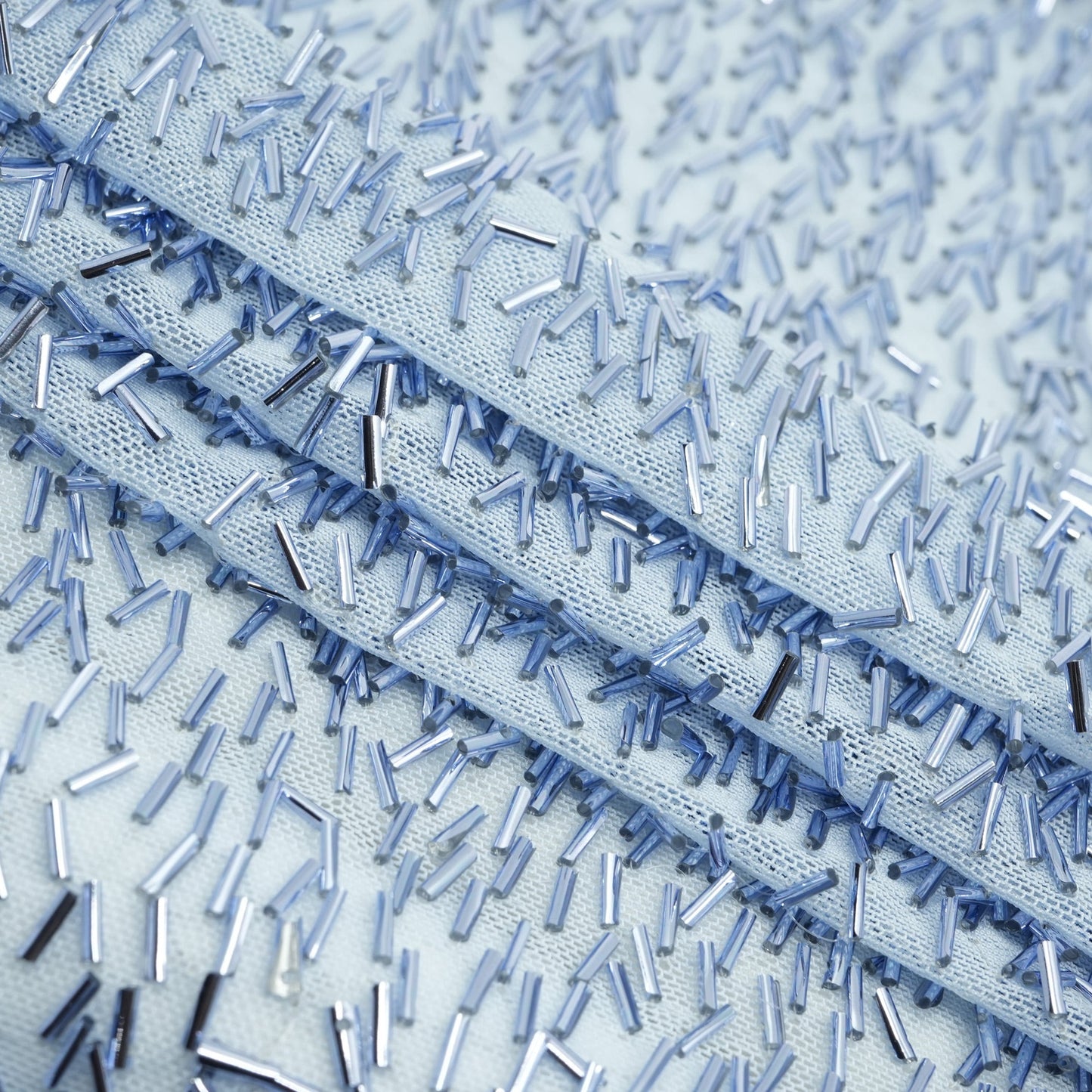 Dazzle Beaded Stretch Mesh Fabric | Blue Moon Fabrics