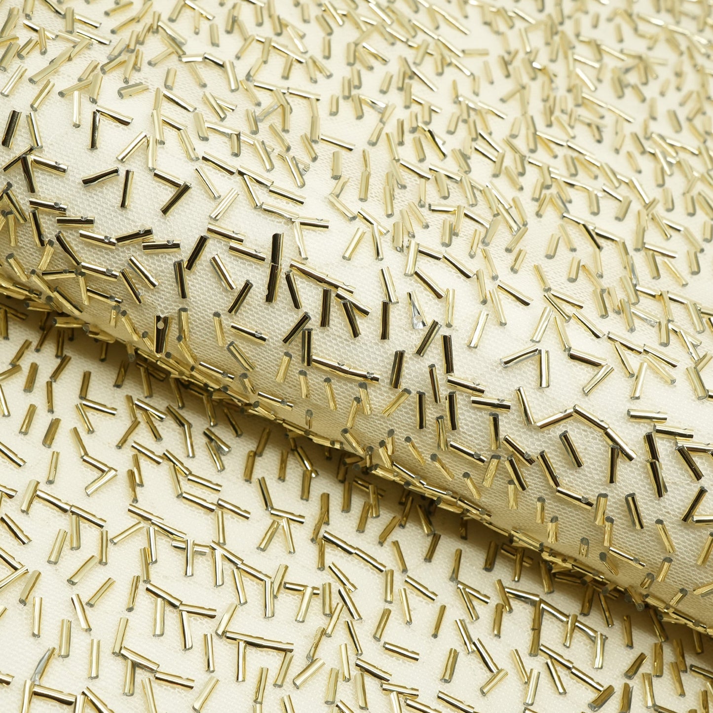 Dazzle Beaded Stretch Mesh Fabric | Blue Moon Fabrics