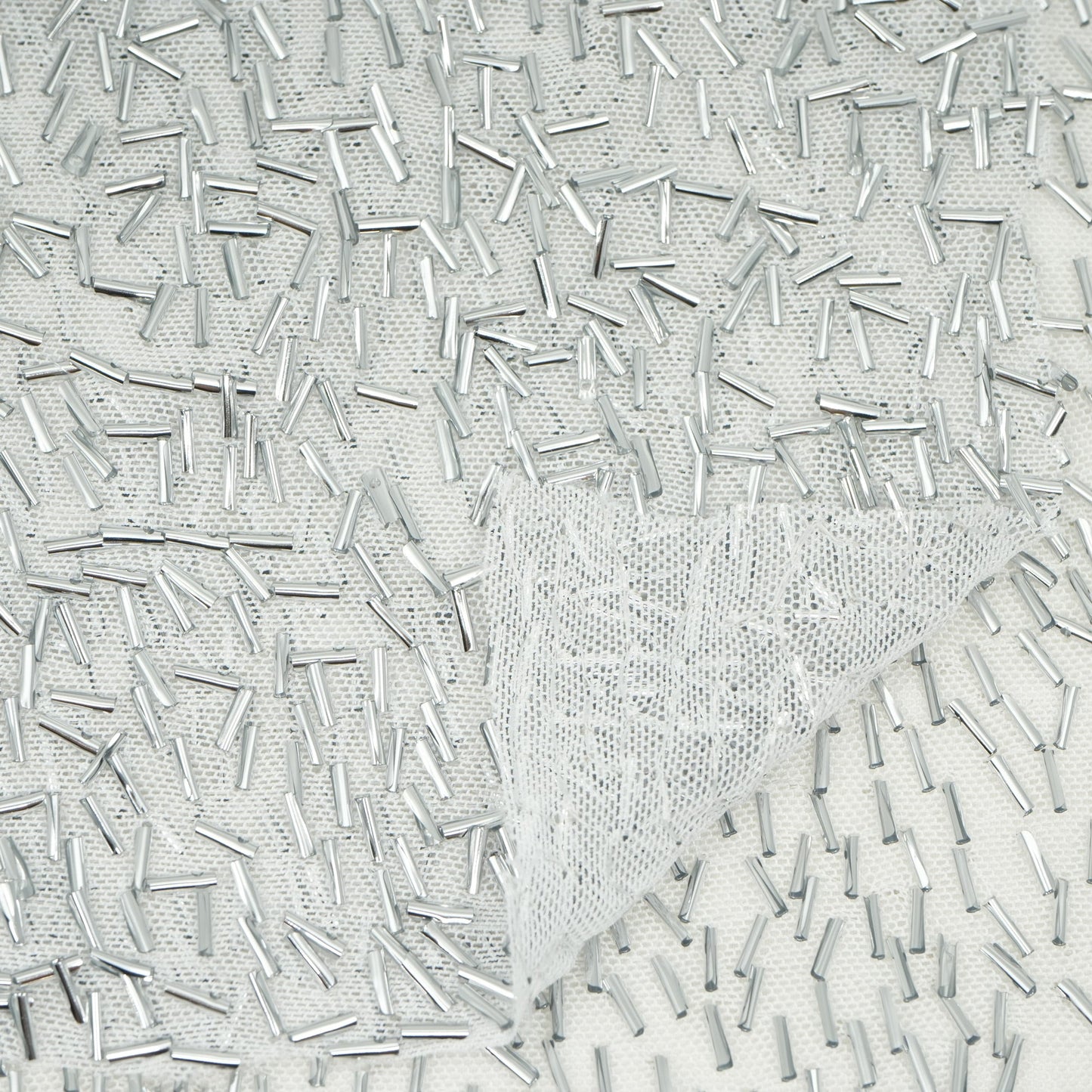 Dazzle Beaded Stretch Mesh Fabric | Blue Moon Fabrics