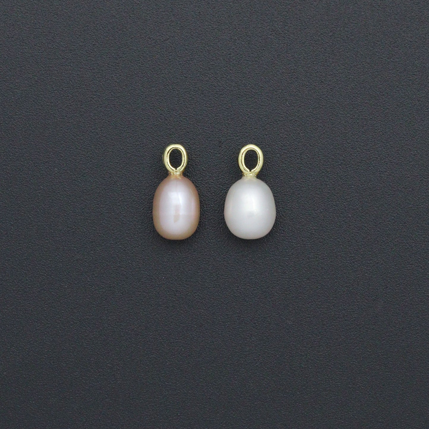 High quality  White Pink Freshwater Pearl Charm Pendant, Sku#EF785
