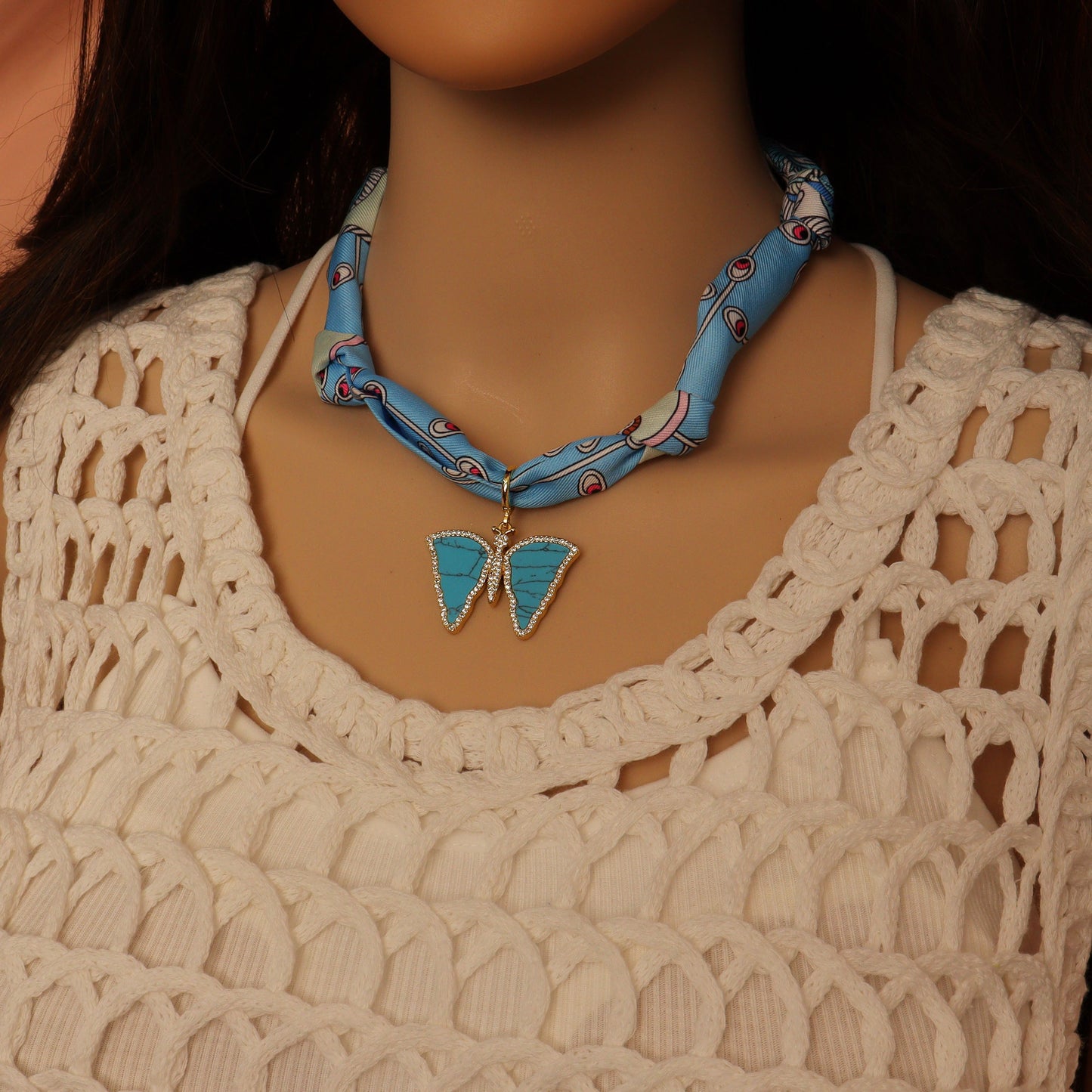 MIXED Detachable Center Pendant for Scarf & charm bar necklace, EFC-2