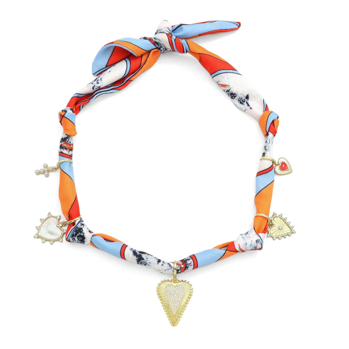 MIXED Detachable Center Pendant for Scarf & charm bar necklace, EFC-3