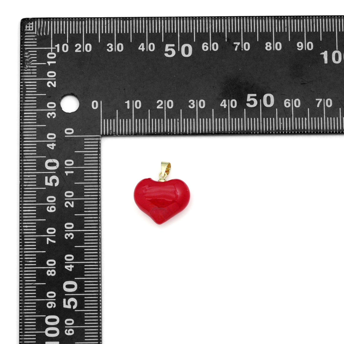 Crystal Stone Heart Pedant For Necklace Bracelet Jewelry Making Supply, Stone Heart Charm, Sku#EF829