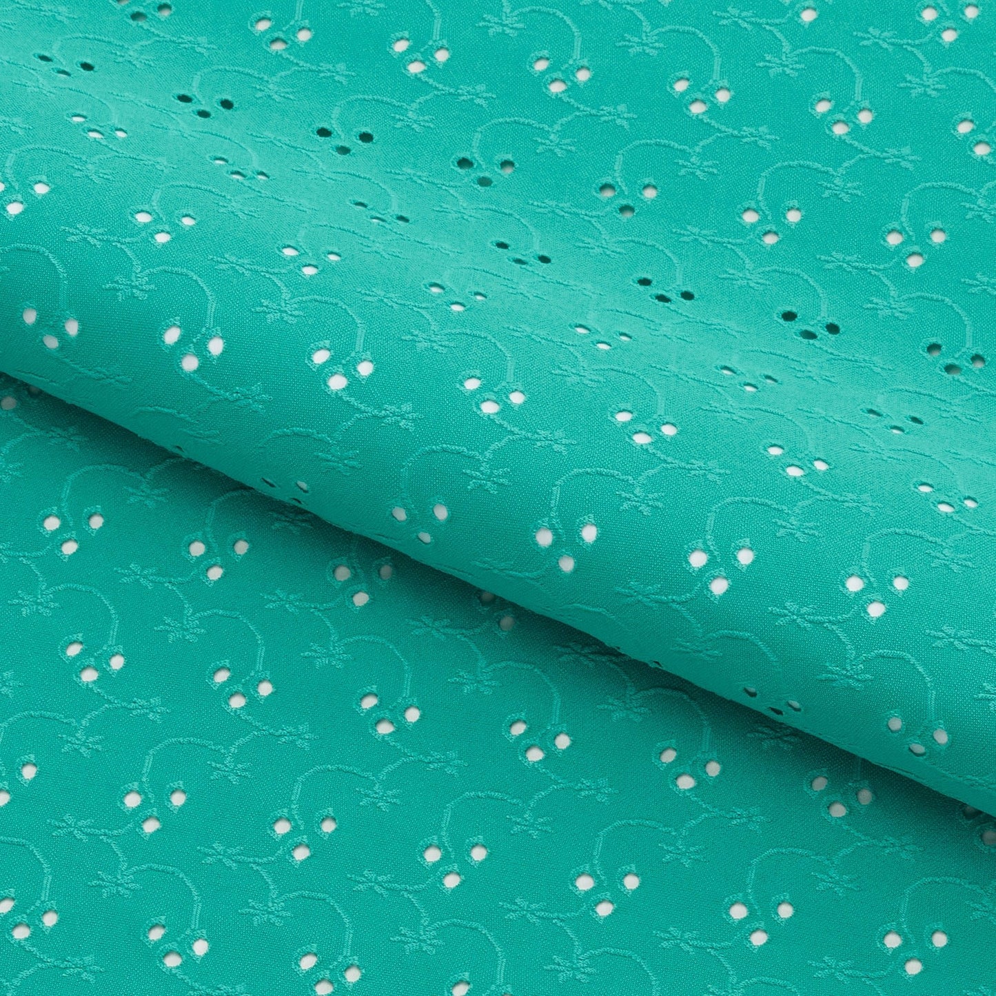 Eyelet Polyester Spandex Jacquard Fabric | Blue Moon Fabrics