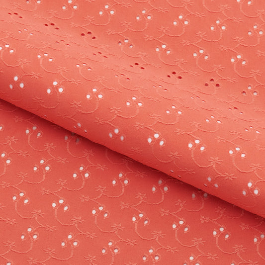 Eyelet Polyester Spandex Jacquard Fabric | Blue Moon Fabrics