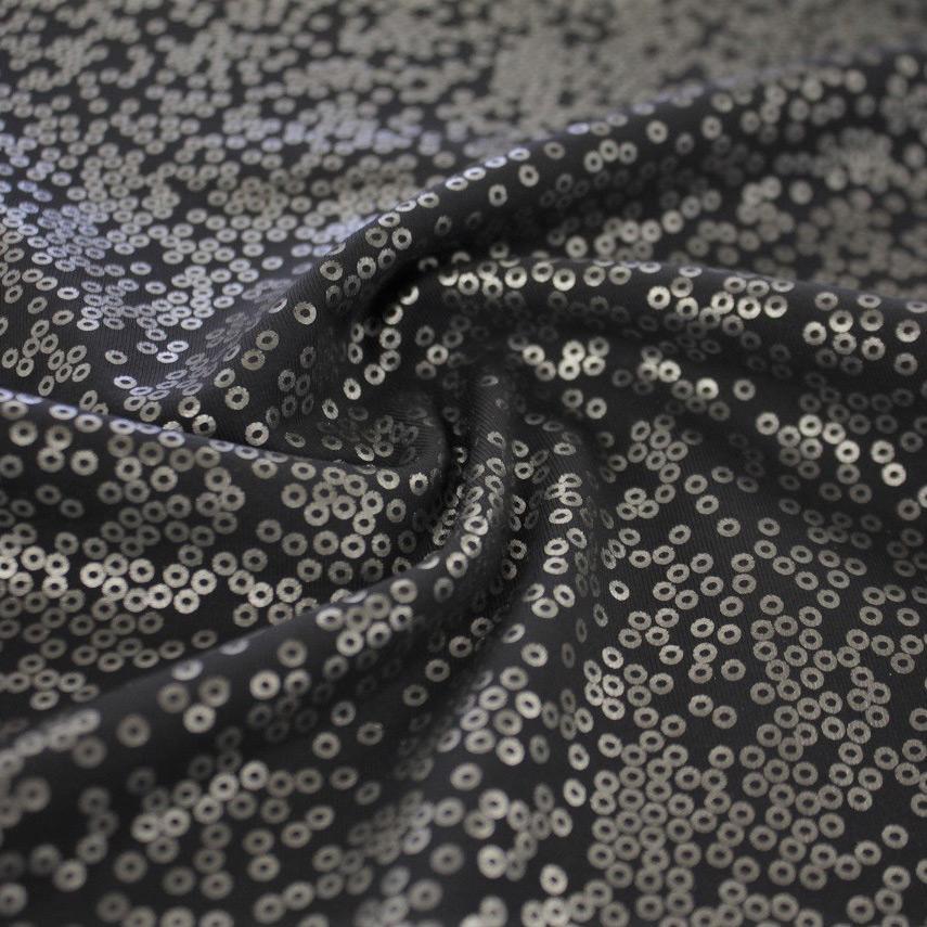 Flipside Foil Printed Superflex Heavy Compression Spandex Fabric | Blue Moon Fabrics