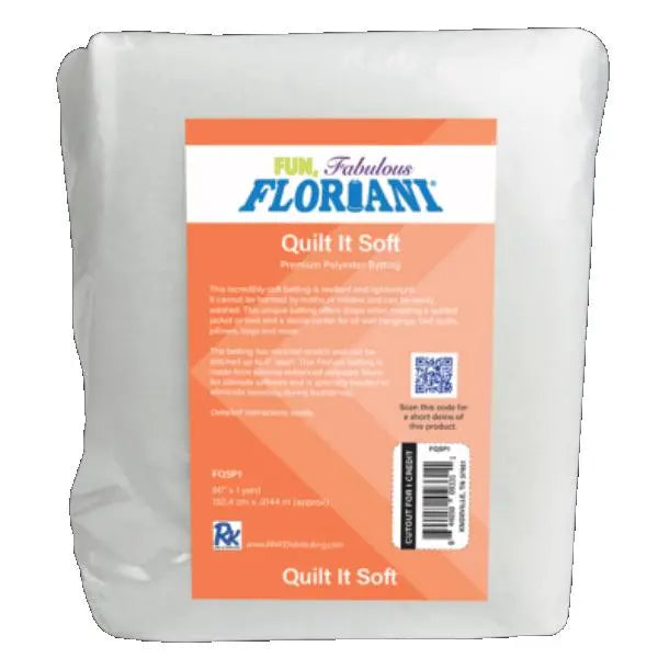 Floriani Quilt It Soft Batting��Polyester 60" x 1 yd