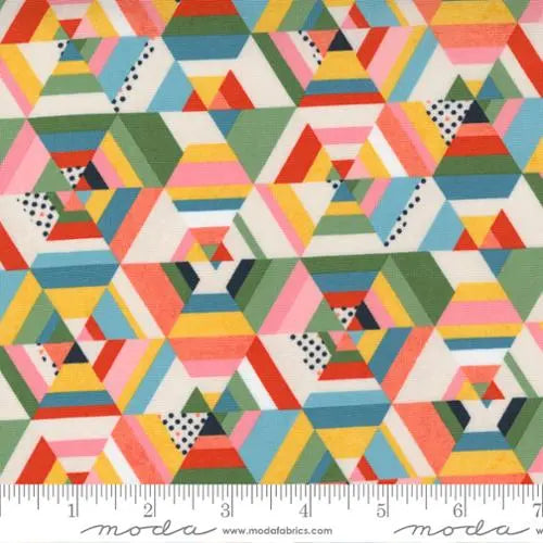 Frankie Kaleidoscope Pearl Multi 44"/45" Fabric Per Yard