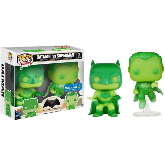 Funko Pop! Batman Vs Superman 2 Pack GITD Exclusive