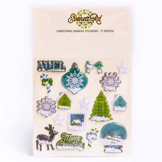 Winter Wonderland 17 PC Shaker Stickers Everett Rd. By Cathe Holden