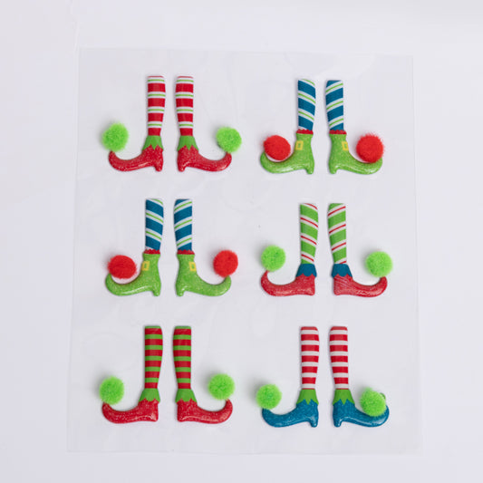 Paper Crafts Everett Rd. By Cathe Holden Cheeky Elves Pom Pom Christmas Stickers Pack