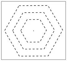 1952 Hexagon Stencil