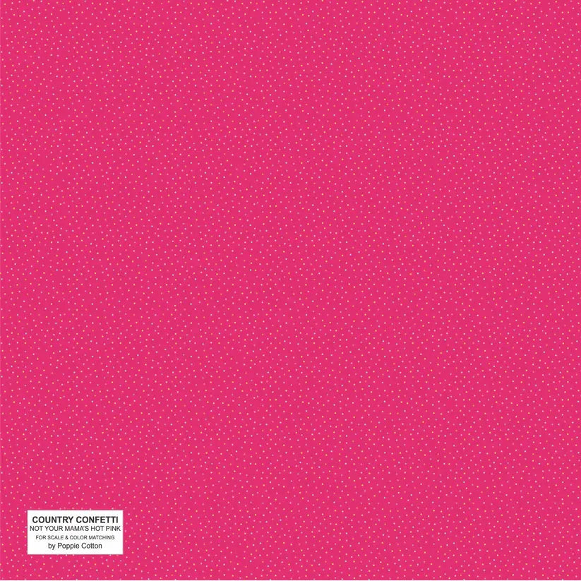 Hot Pink Barbie Cotton 44"/45" Fabric Per Yard