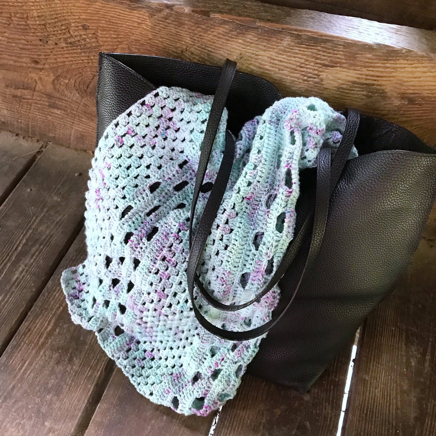 Streamside Merino Wool Shawl Crochet Kit