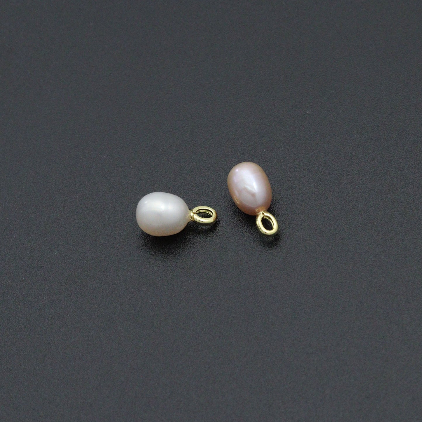 High quality  White Pink Freshwater Pearl Charm Pendant, Sku#EF785
